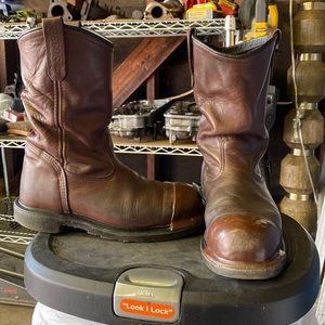 Red Wing pecos 2.0 soles 9EE toe saver caps by store steel toe barely used oiled